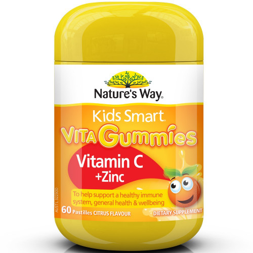 Kẹo dẻo Nature's Way Kids Smart Vita Gummies Vitamin C + ZinC 60 viên